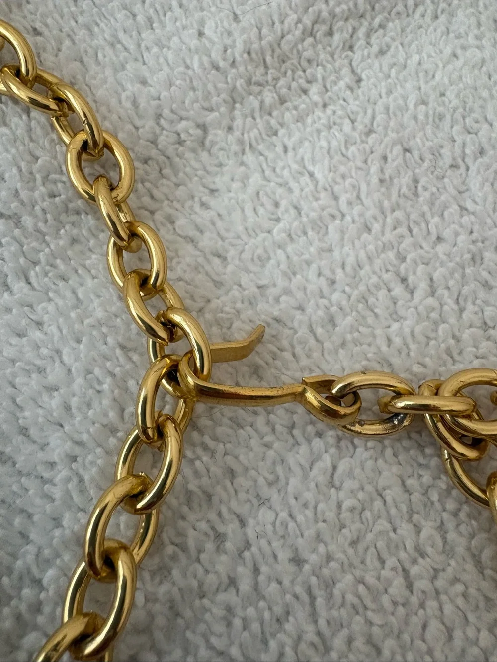Vintage gold chain belt